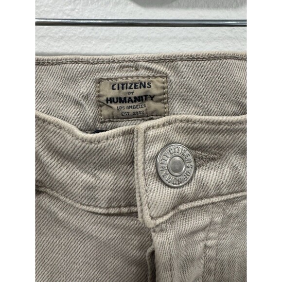 Citizens of Humanity Jeans Womens White 23 Olivia Crop High Rise Slim - Picture 2 of 5